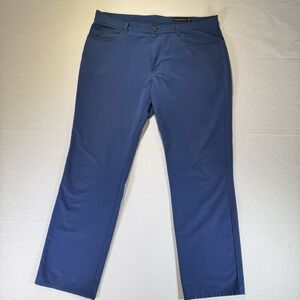 Dunning Golf Men's Stretch Performance Pants Blue 36x30 5 Pocket Classic